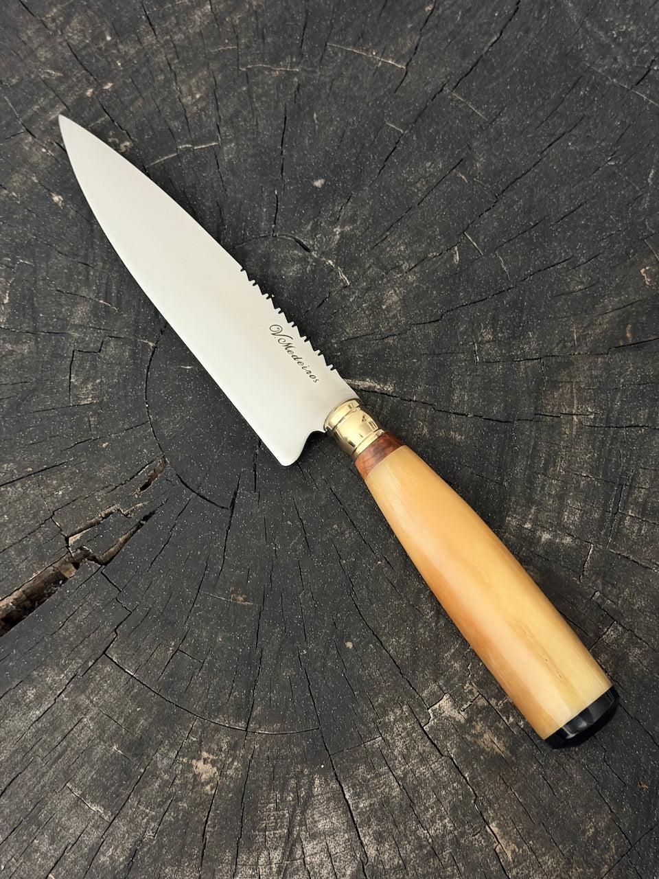 6" Utility Knife, Ostrich Bone, SS440 - 150mm