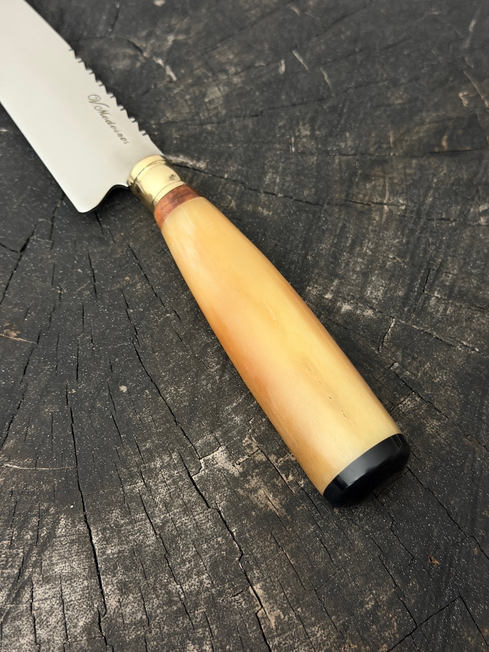 6" Utility Knife, Ostrich Bone, SS440 - 150mm