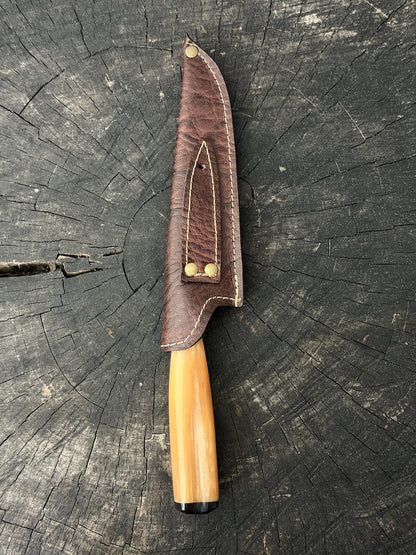 6" Utility Knife, Ostrich Bone, SS440 - 150mm