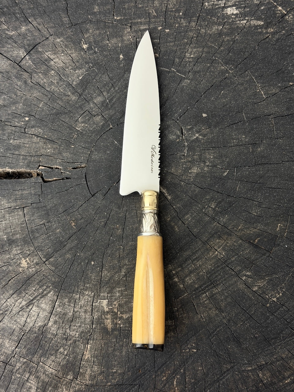 6" Utility Knife, Ostrich Bone, SS440 - 150mm