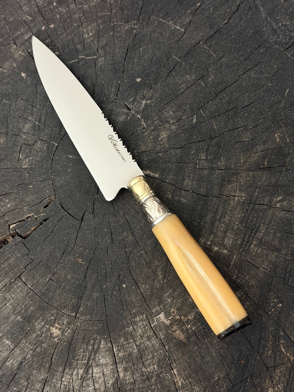 6" Utility Knife, Ostrich Bone, SS440 - 150mm