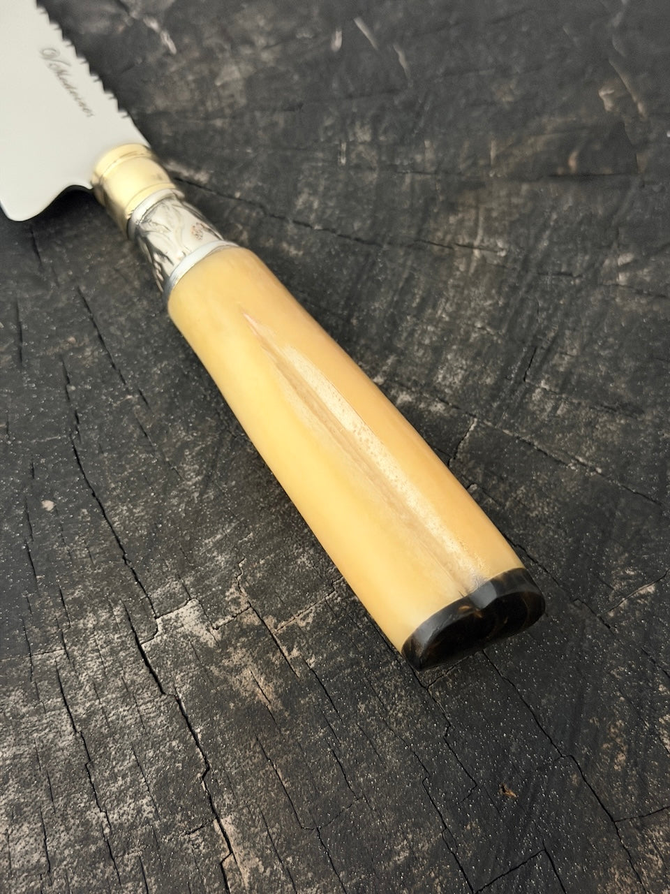6" Utility Knife, Ostrich Bone, SS440 - 150mm