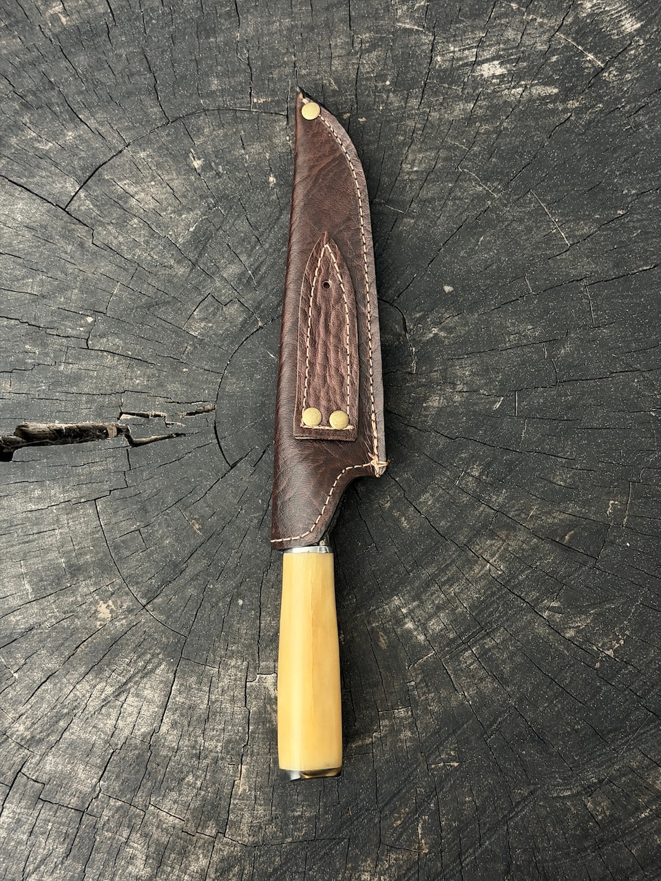 6" Utility Knife, Ostrich Bone, SS440 - 150mm