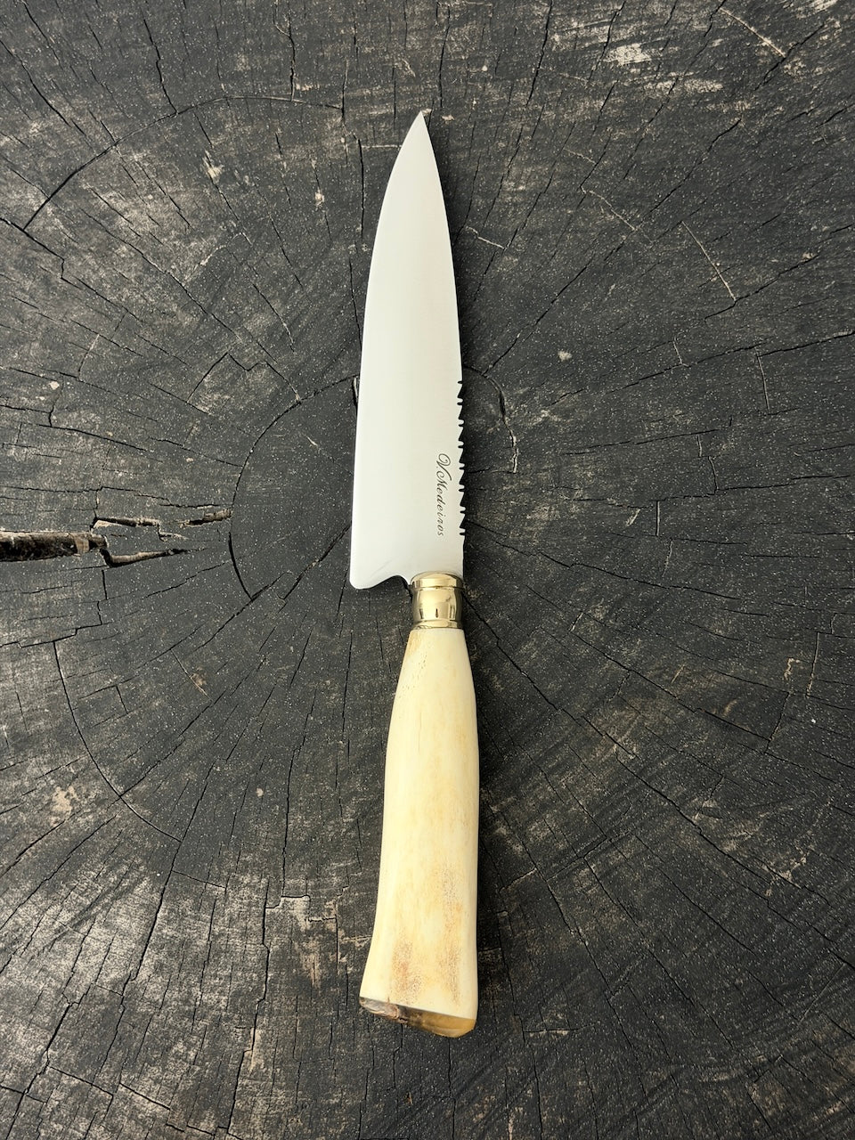 6" Utility Knife, Ostrich Bone, SS440 - 150mm
