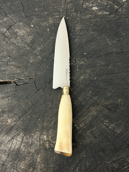 6" Utility Knife, Ostrich Bone, SS440 - 150mm