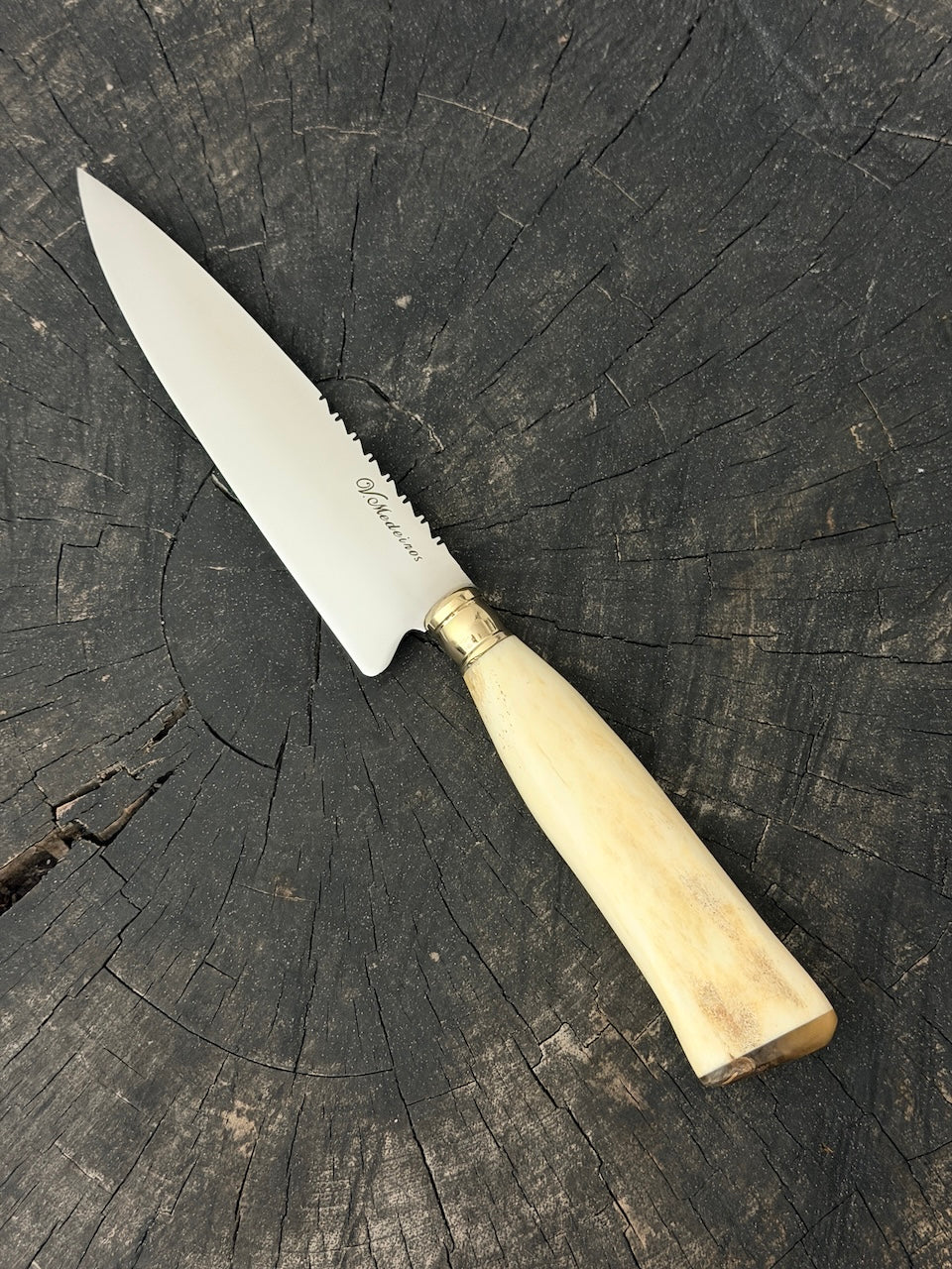 6" Utility Knife, Ostrich Bone, SS440 - 150mm