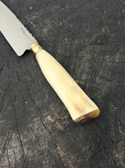 6" Utility Knife, Ostrich Bone, SS440 - 150mm