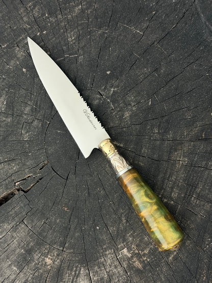 6" Utility Knife, Custom Block, SS440 - 150mm