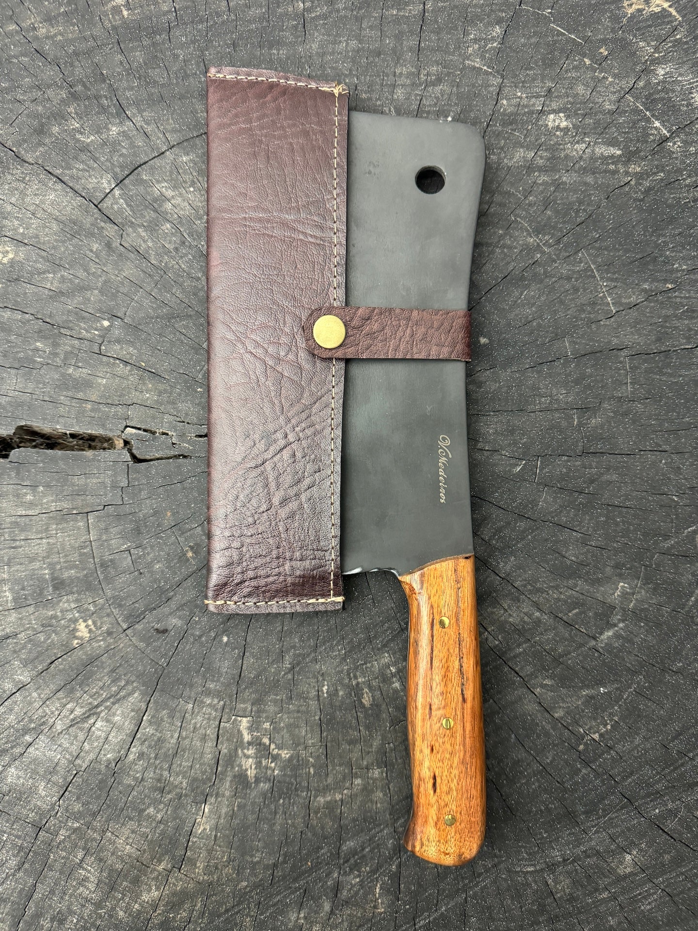 8&quot; Cutelo / Cleaver, Native Hardwood, HCS1070 - 200mm