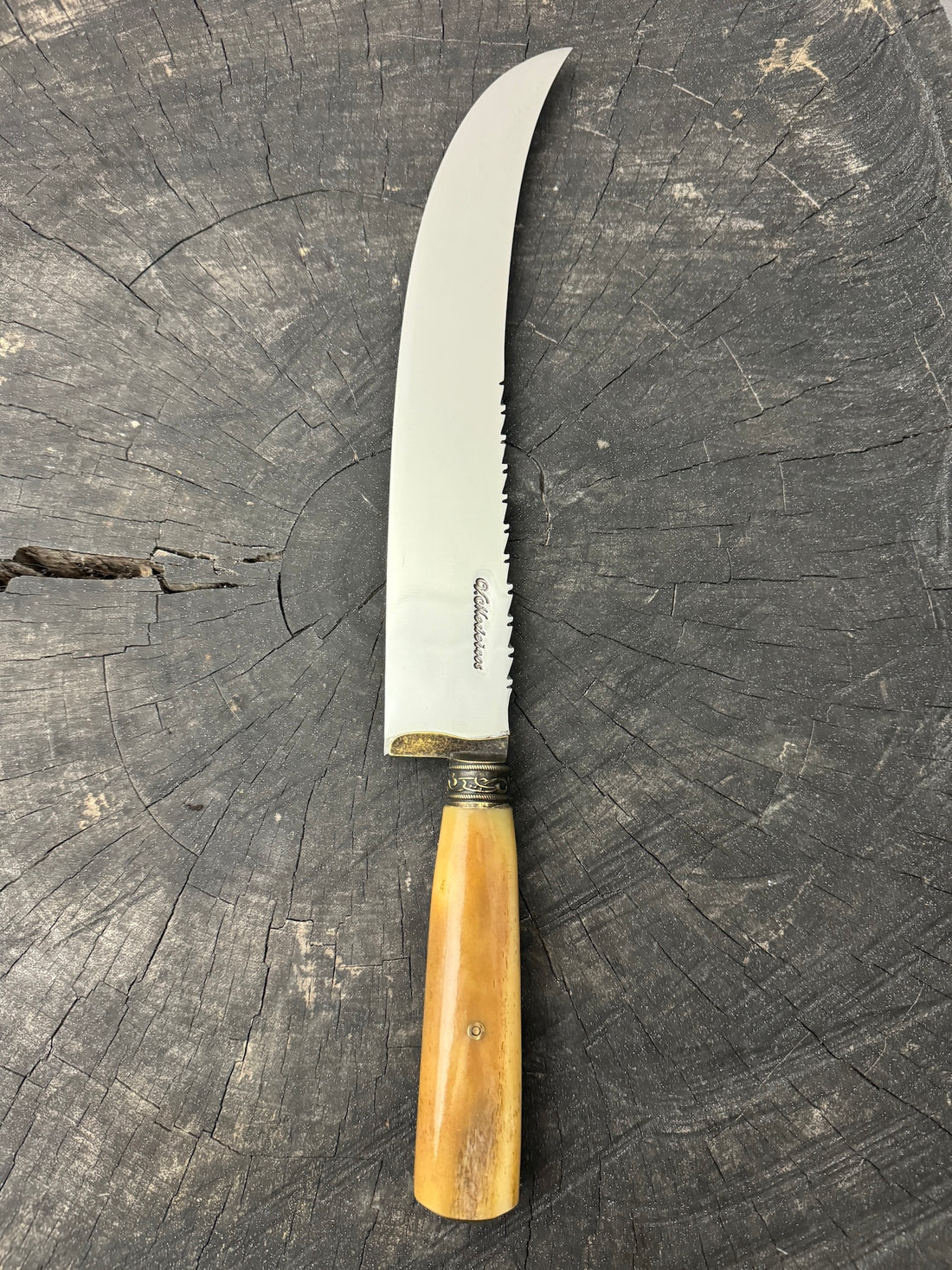 10&quot; Butchers Knife, Ostrich Bone, SS440 - 250mm