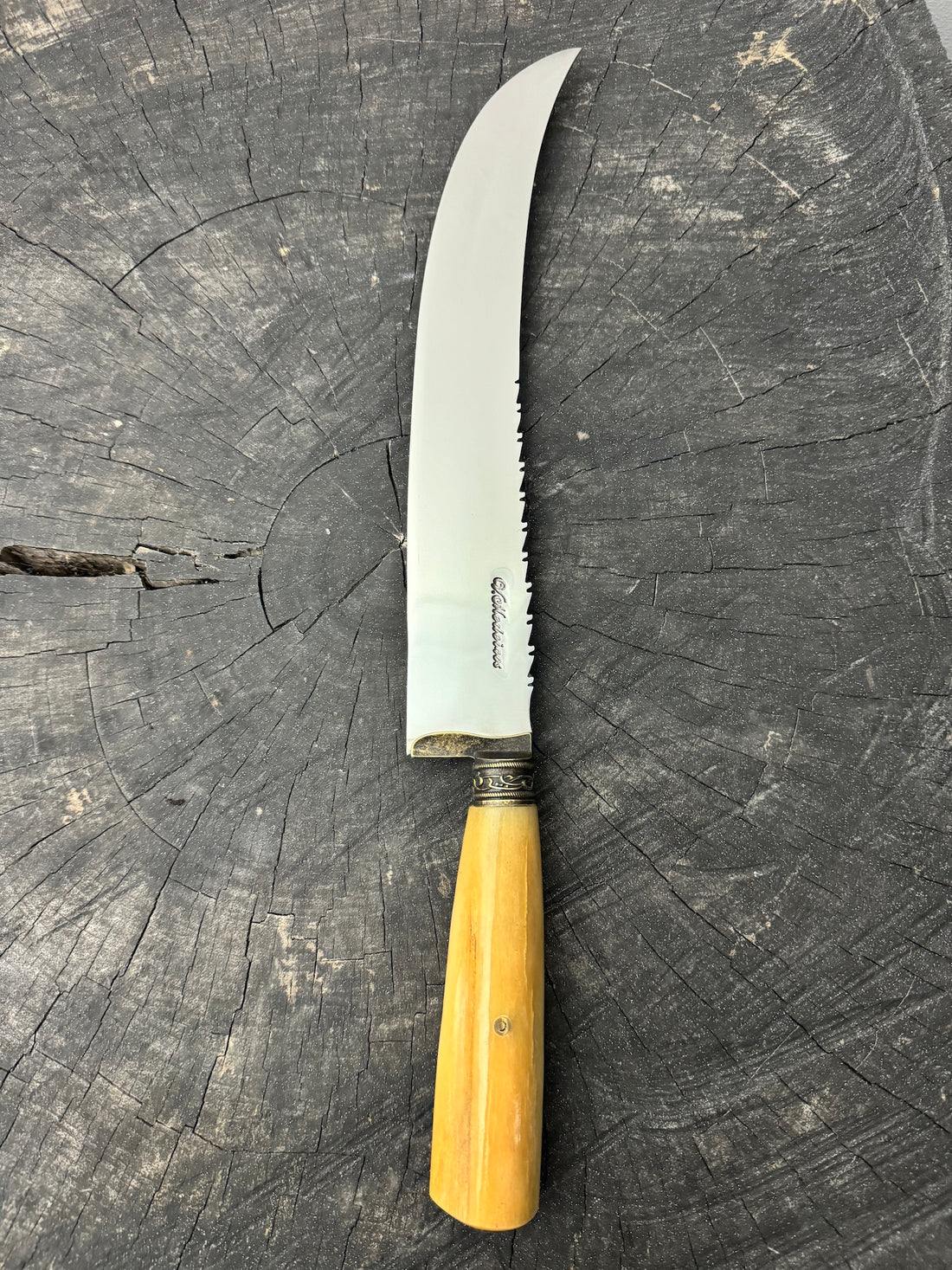 10&quot; Butchers Knife, Ostrich Bone, SS440 - 250mm
