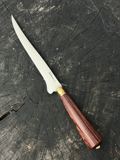 8" Boning Knife, Violet Jacaranda Hardwood, SS420 - 200mm
