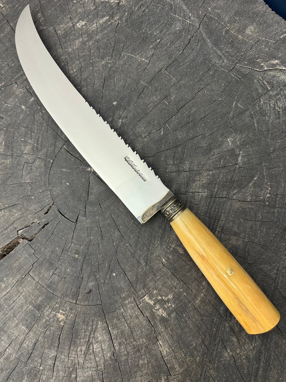10&quot; Butchers Knife, Ostrich Bone, SS440 - 250mm
