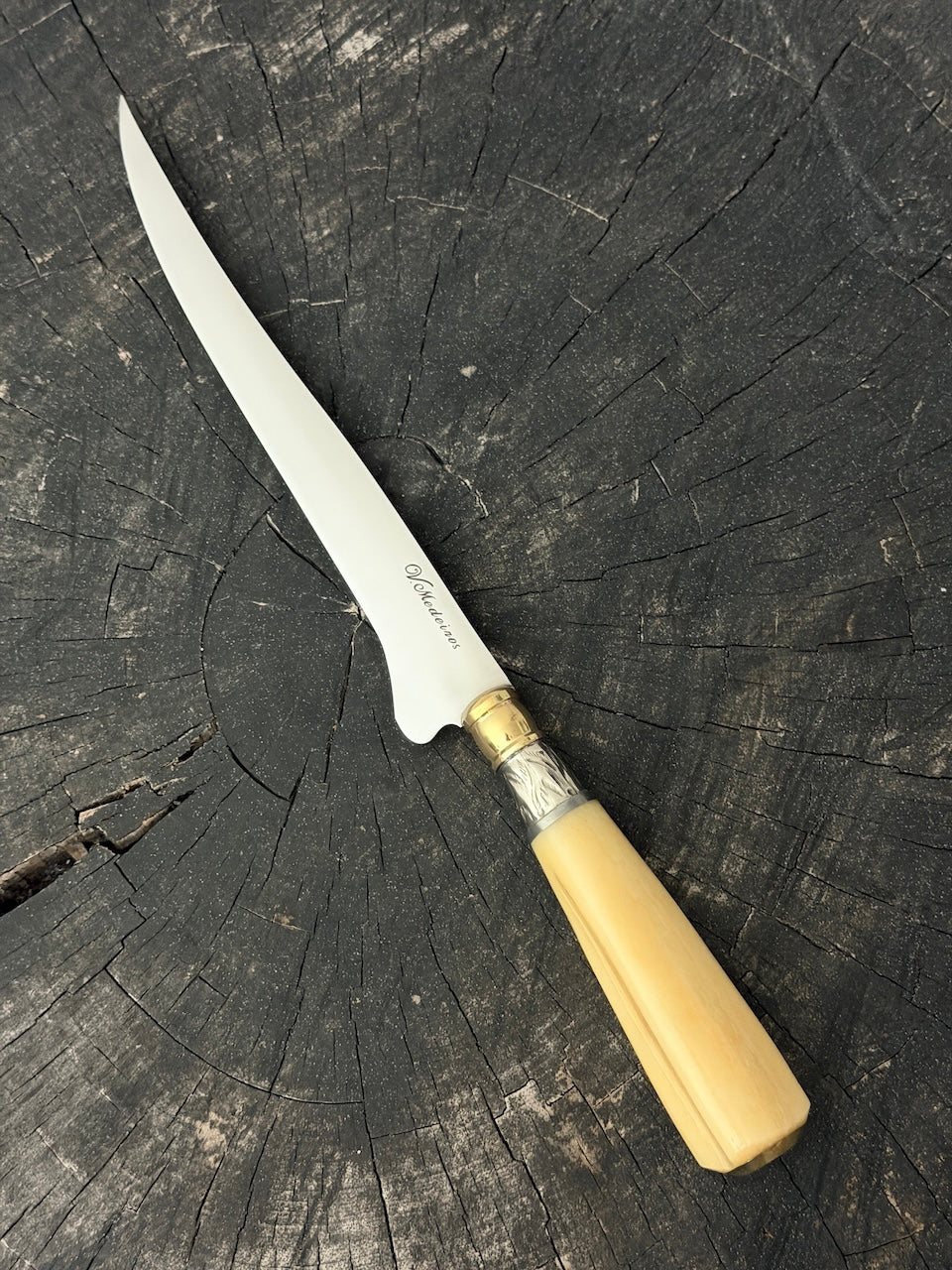 8" Boning Knife, Ostrich Bone, SS420 - 200mm