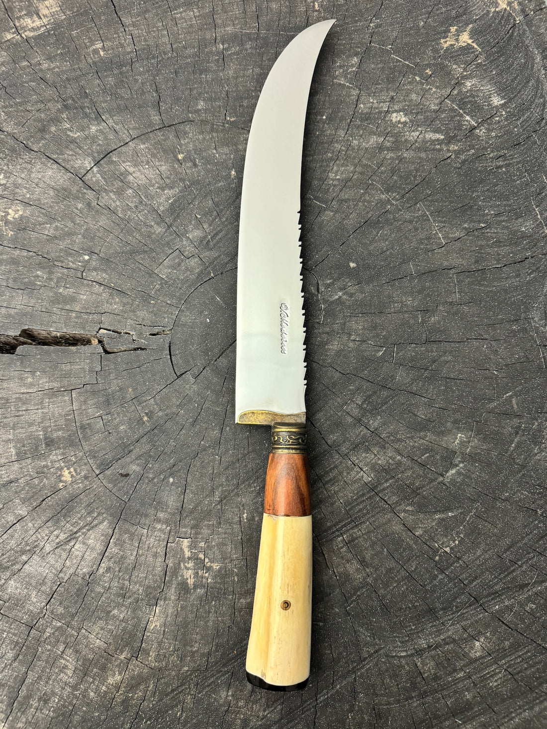 10&quot; Butchers Knife, Ostrich Bone, SS440 - 250mm