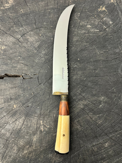 10&quot; Butchers Knife, Ostrich Bone, SS440 - 250mm