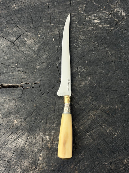 8" Boning Knife, Ostrich Bone, SS420 - 200mm