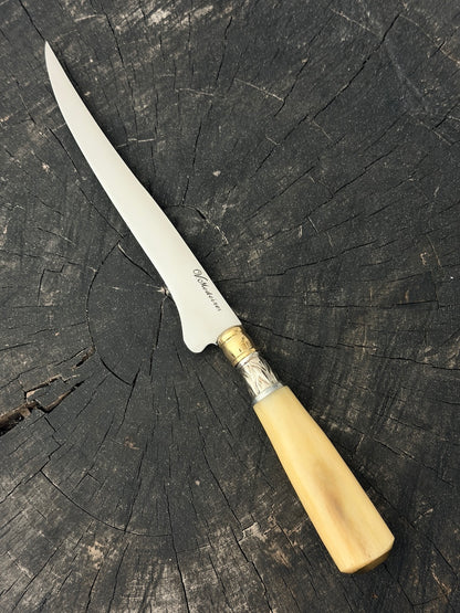8" Boning Knife, Ostrich Bone, SS420 - 200mm