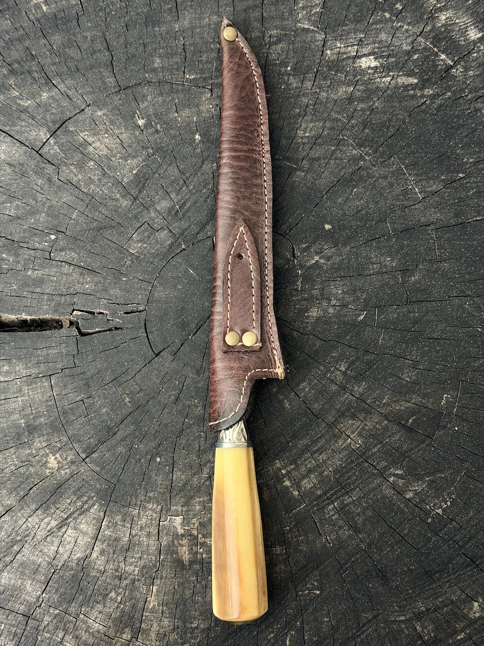 8" Boning Knife, Ostrich Bone, SS420 - 200mm