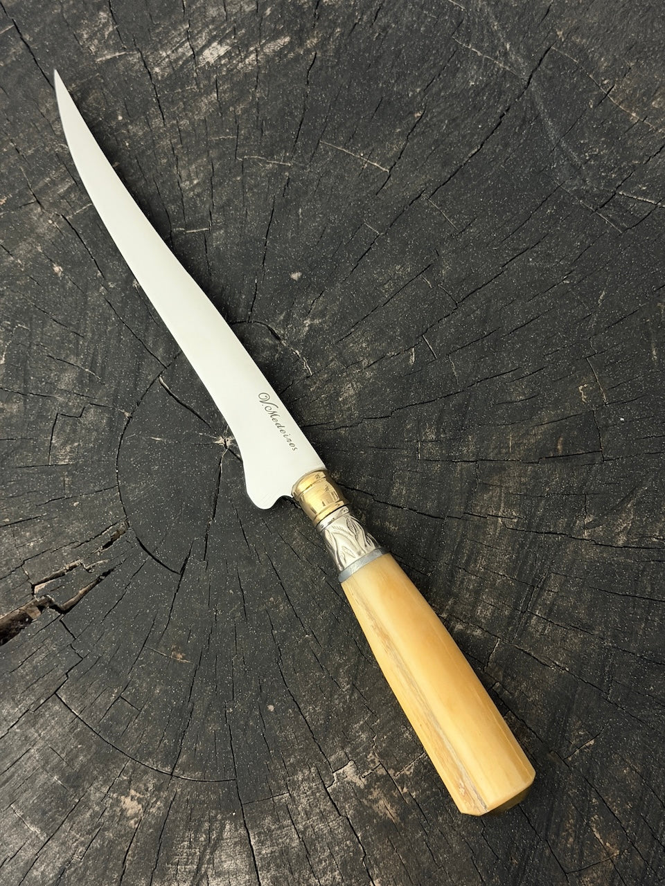 8" Boning Knife, Ostrich Bone, SS420 - 200mm