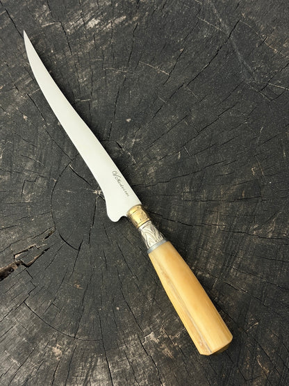 8" Boning Knife, Ostrich Bone, SS420 - 200mm