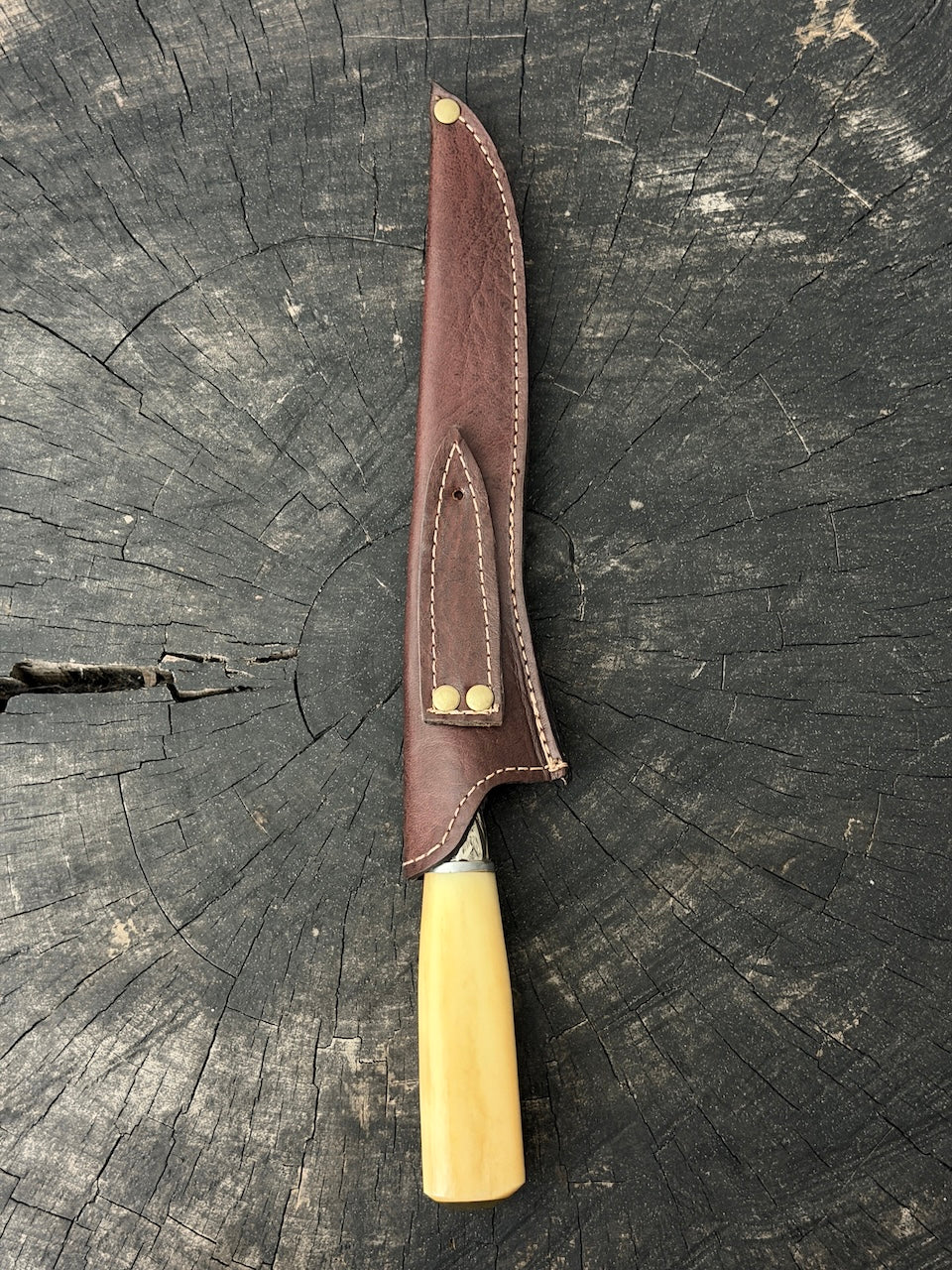 8" Boning Knife, Ostrich Bone, SS420 - 200mm