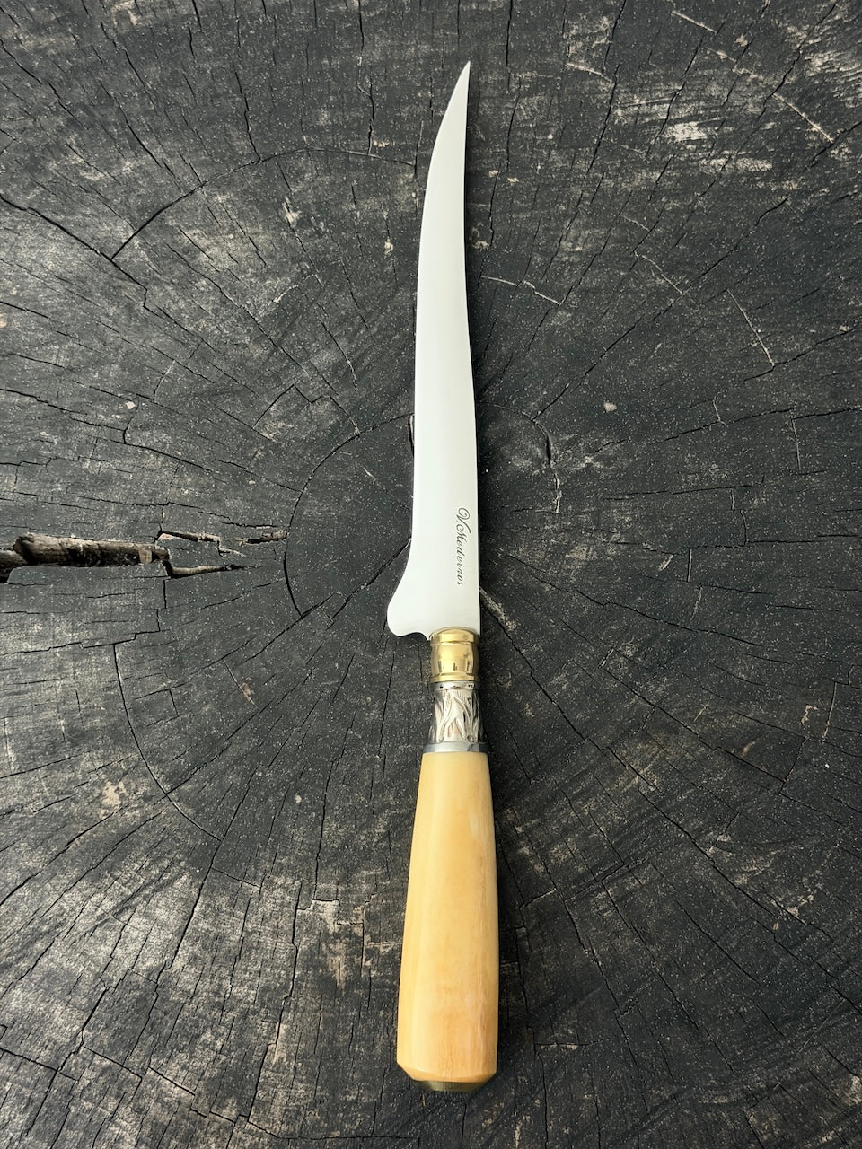 8" Boning Knife, Ostrich Bone, SS420 - 200mm