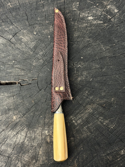 8" Boning Knife, Ostrich Bone, SS420 - 200mm