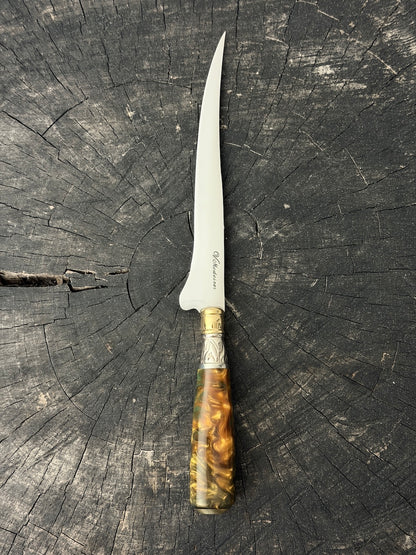 8" Boning Knife, Custom Block, SS420 - 200mm