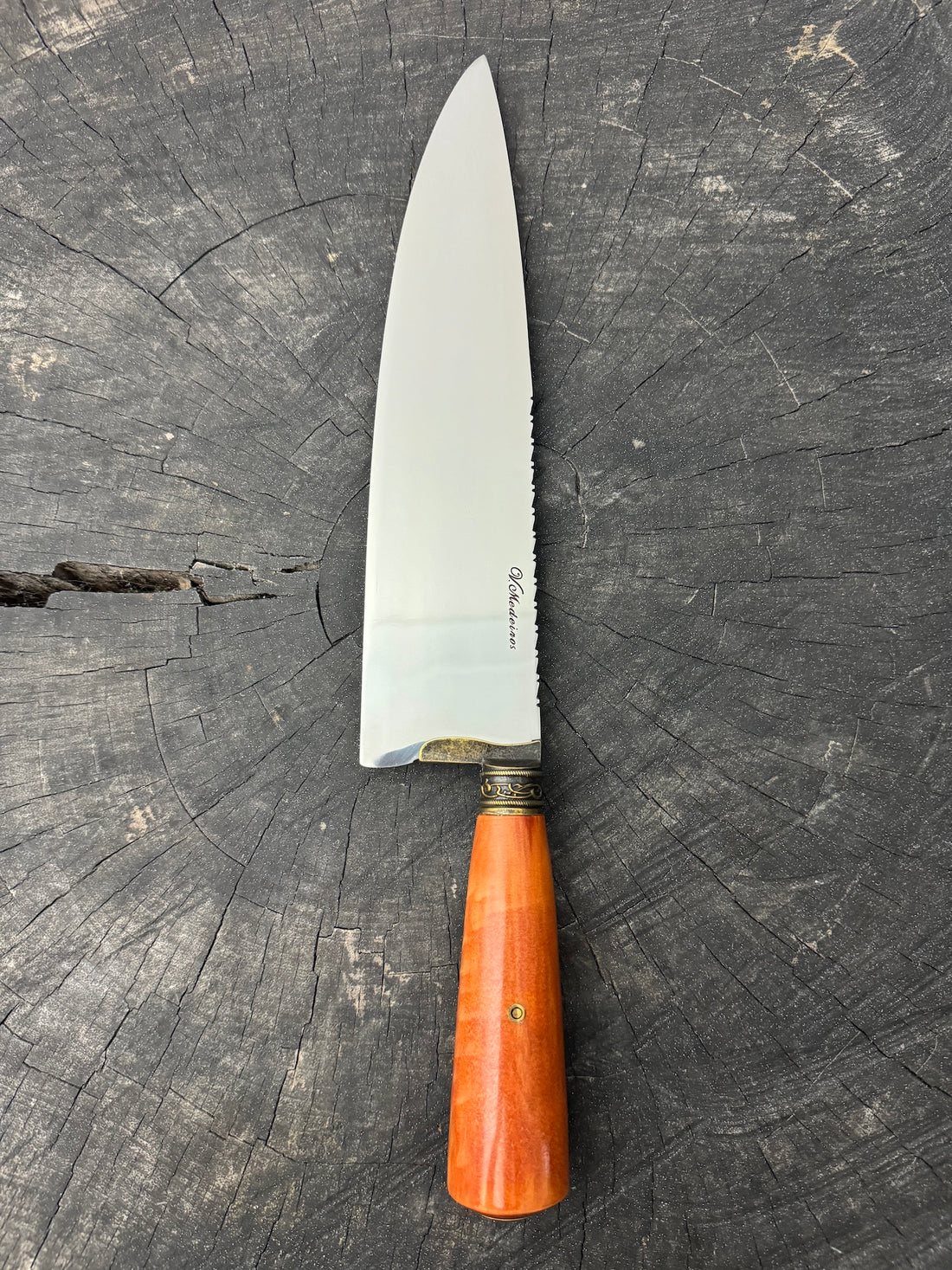 10&quot; Chef Picanha Knife, Cherry Hardwood, SS440 - 250mm