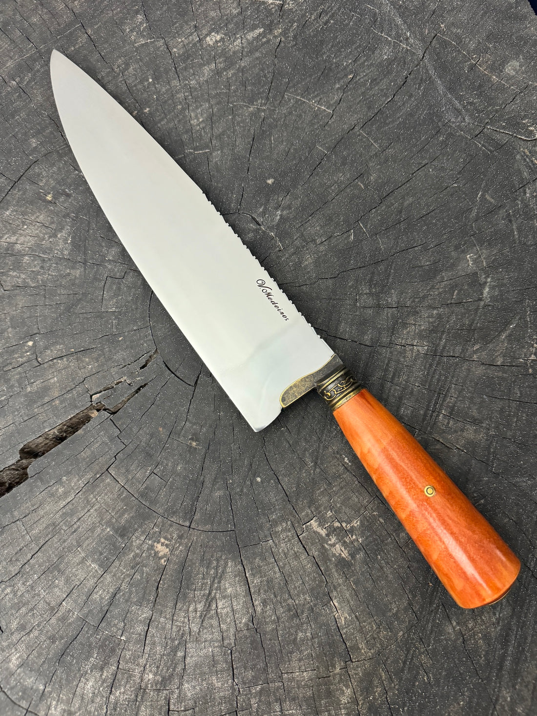 10&quot; Chef Picanha Knife, Cherry Hardwood, SS440 - 250mm
