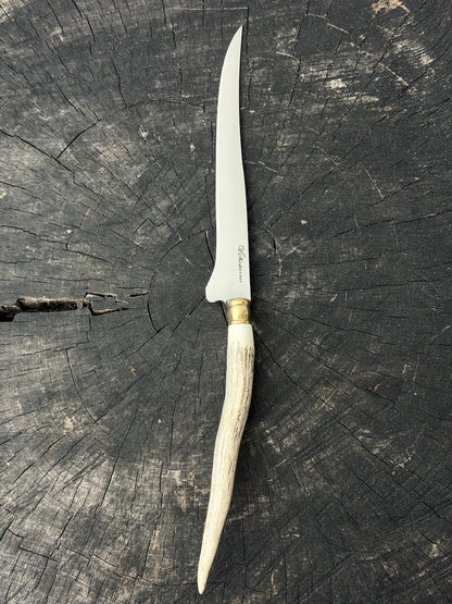 8" Boning Knife, Deer Antler Galheta, SS420 - 200mm