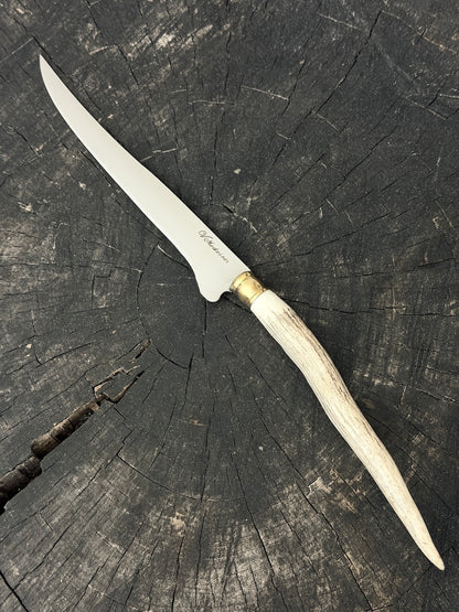 8" Boning Knife, Deer Antler Galheta, SS420 - 200mm
