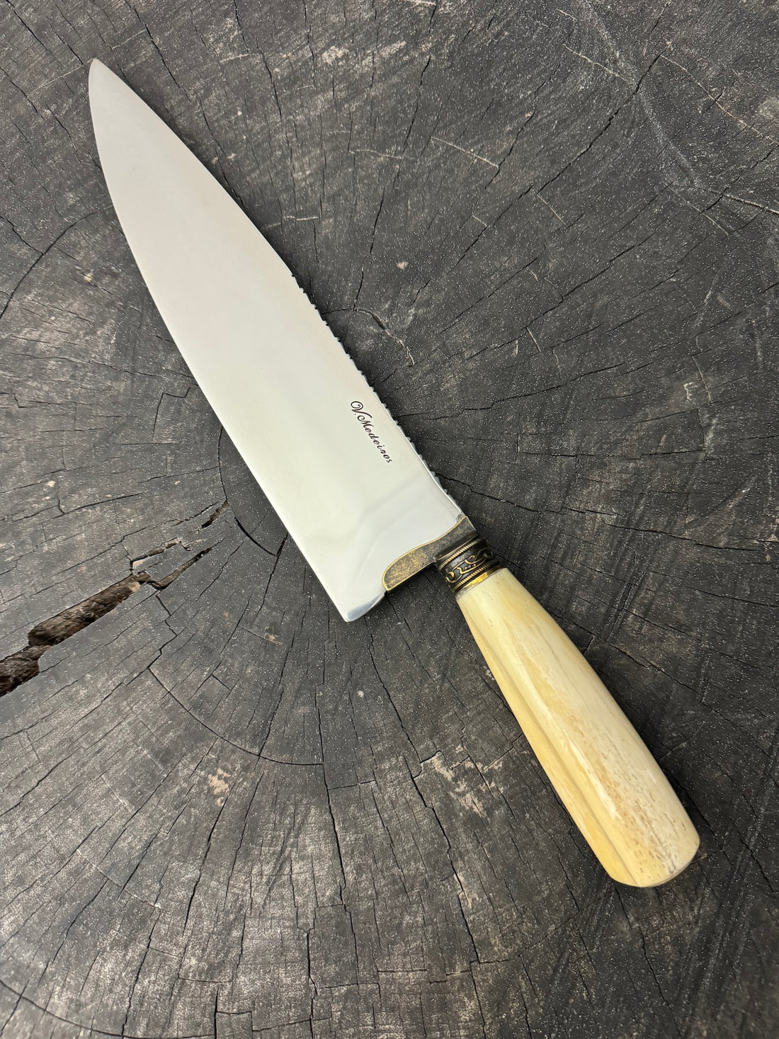 10&quot; Chef Picanha Knife, Ostrich Bone, SS440 - 250mm
