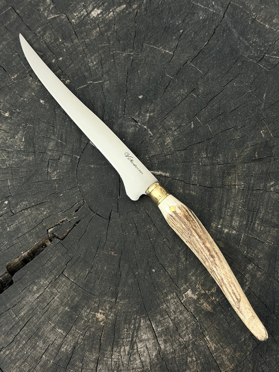 8" Boning Knife, Deer Antler Galheta, SS420 - 200mm