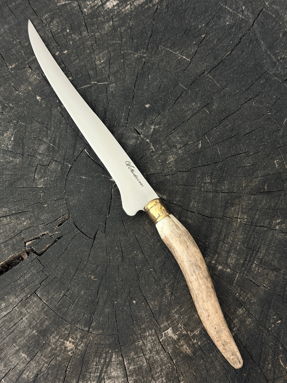 8" Boning Knife, Deer Antler Galheta, SS420 - 200mm