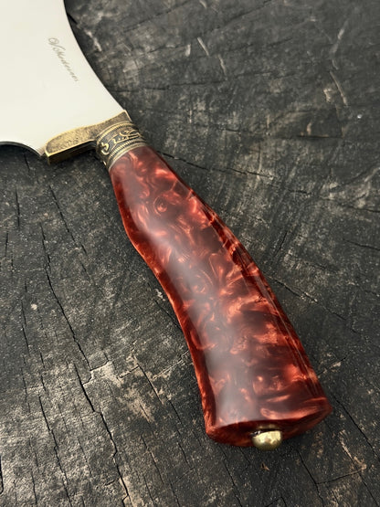 7" Cutelo Wild Cleaver, Inferno Custom Block, SS440 - 180mm