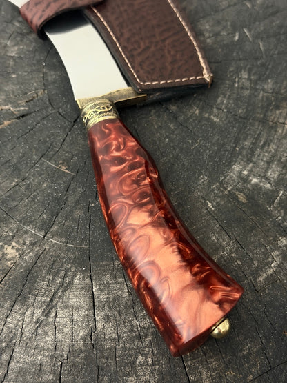 7" Cutelo Wild Cleaver, Inferno Custom Block, SS440 - 180mm
