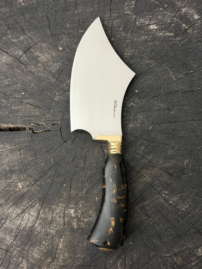 7" Cutelo Wild Cleaver, Predator Custom Block, SS440 - 180mm