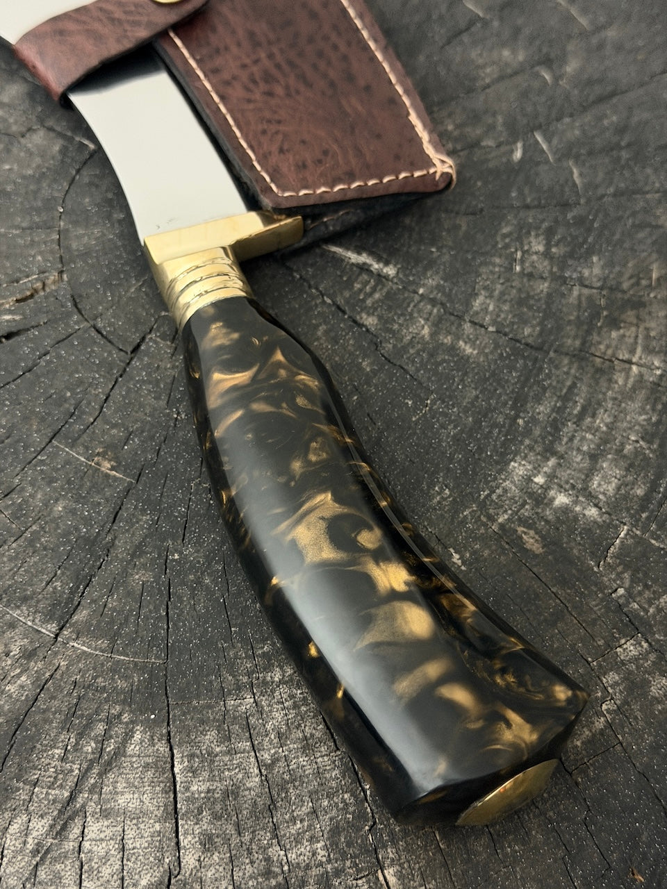 7" Cutelo Wild Cleaver, Predator Custom Block, SS440 - 180mm