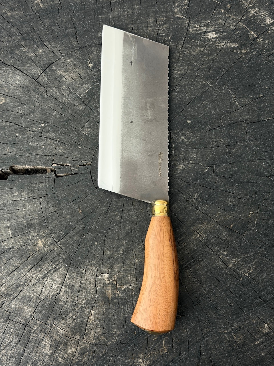 8" Chefs Cleaver, Native Ironwood, RSS440 - 200mm
