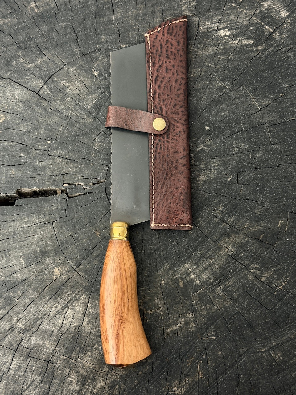 8" Chefs Cleaver, Native Ironwood, RSS440 - 200mm
