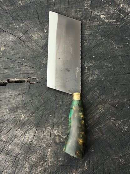 8" Chefs Cleaver, Custom Block, RSS440 - 200mm