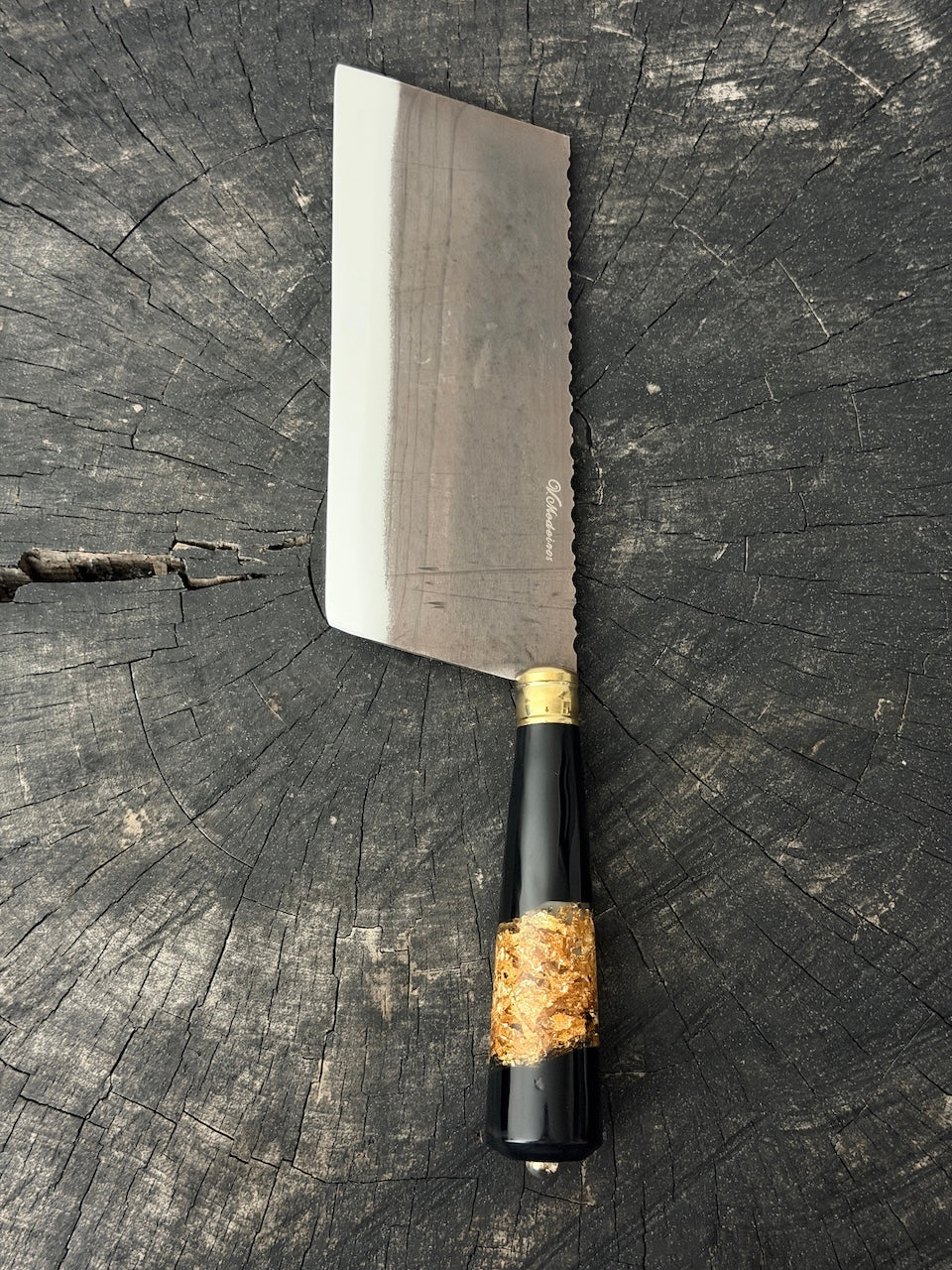 8" Chefs Cleaver, Custom Block, RSS440 - 200mm
