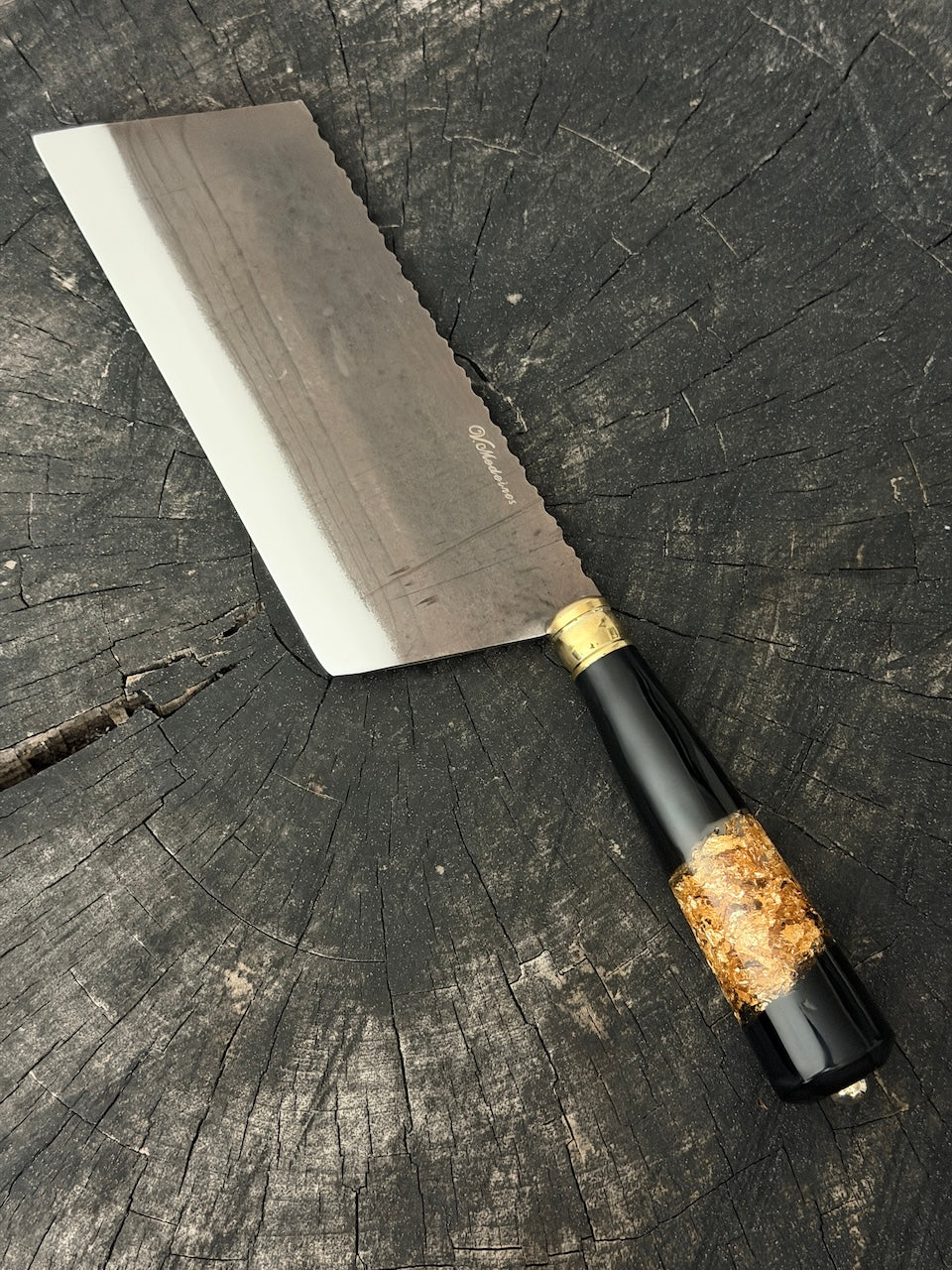 8" Chefs Cleaver, Custom Block, RSS440 - 200mm