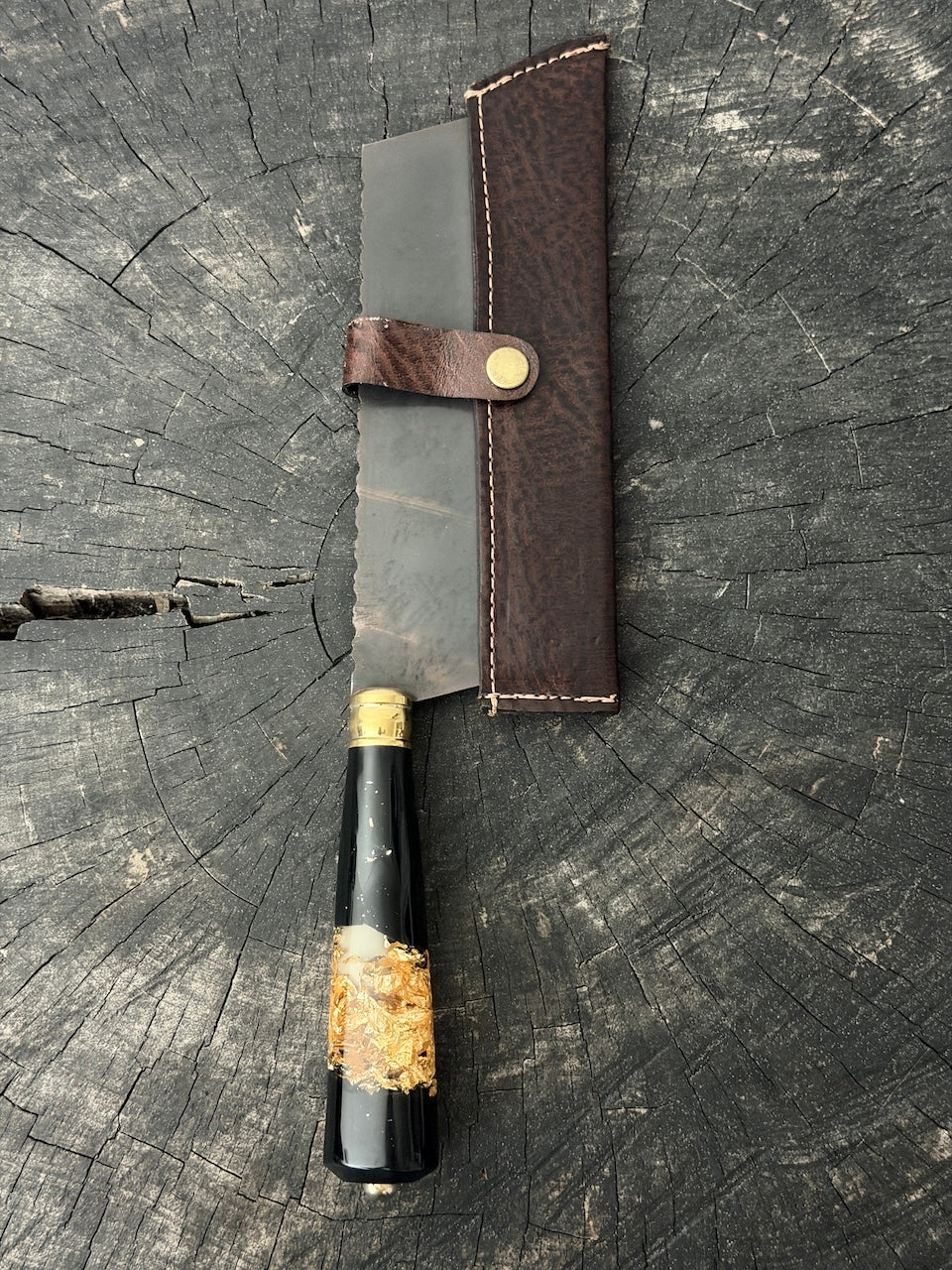 8" Chefs Cleaver, Custom Block, RSS440 - 200mm