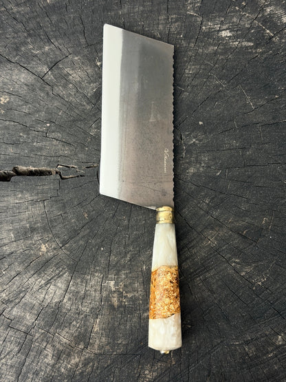 8" Chefs Cleaver, Custom Block, RSS440 - 200mm