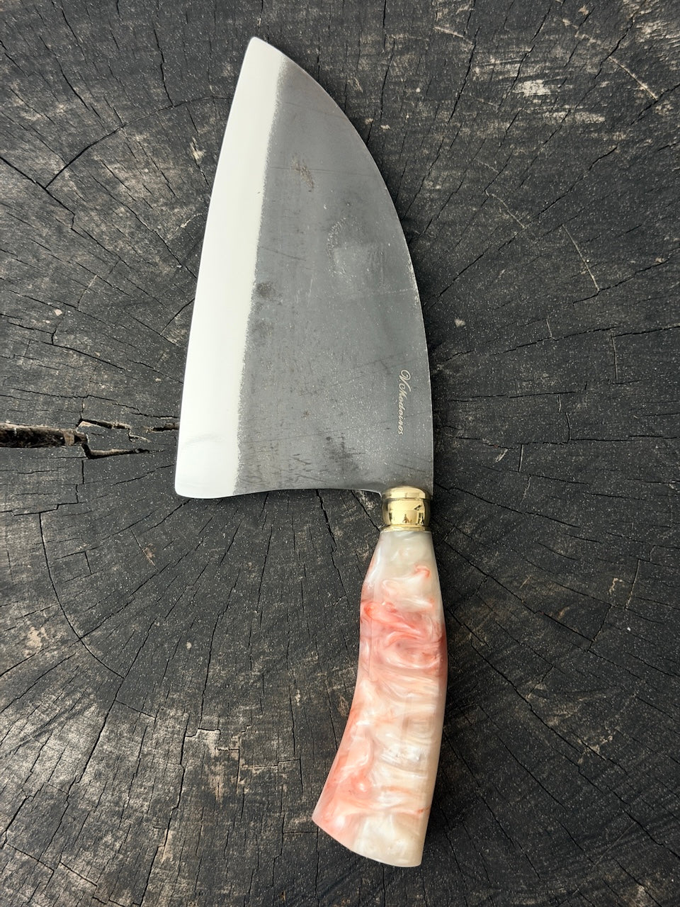 8" Cleaver Knife, Cutelo Serbian, RSS440 - 200mm
