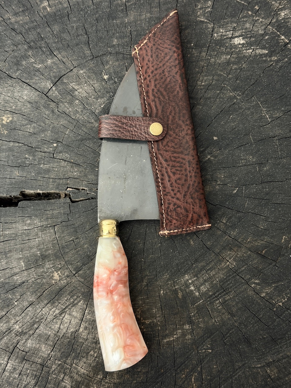 8" Cleaver Knife, Cutelo Serbian, RSS440 - 200mm