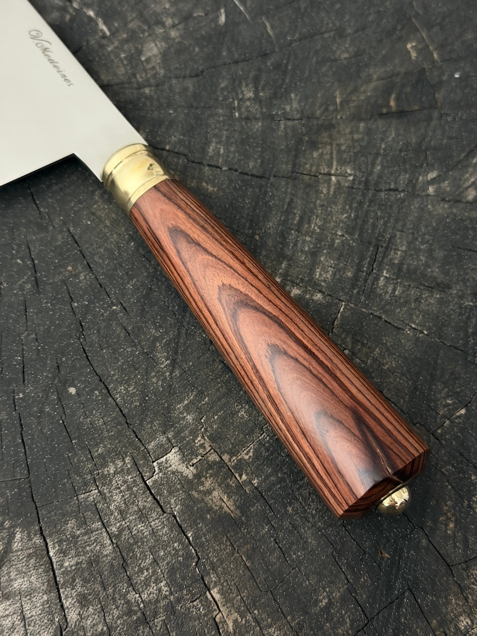 8" Bread &amp; Roast Knife, Violet Jacaranda, SS420c - 200mm